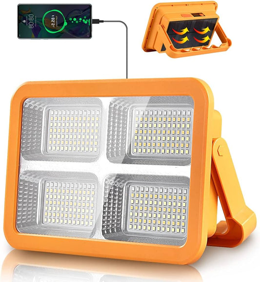 200WAT & 400WATT & 600WATT LED SOLAR LIGHT WITH 10000MAH POWER BANK & 12000MAH POWER BANK & 15000MAH POWER BANK, WITH 4 MODES (WIGHT LIGHT,GOLDENLIGHT,DEM LIGHT AND DISSCO LIGHT)