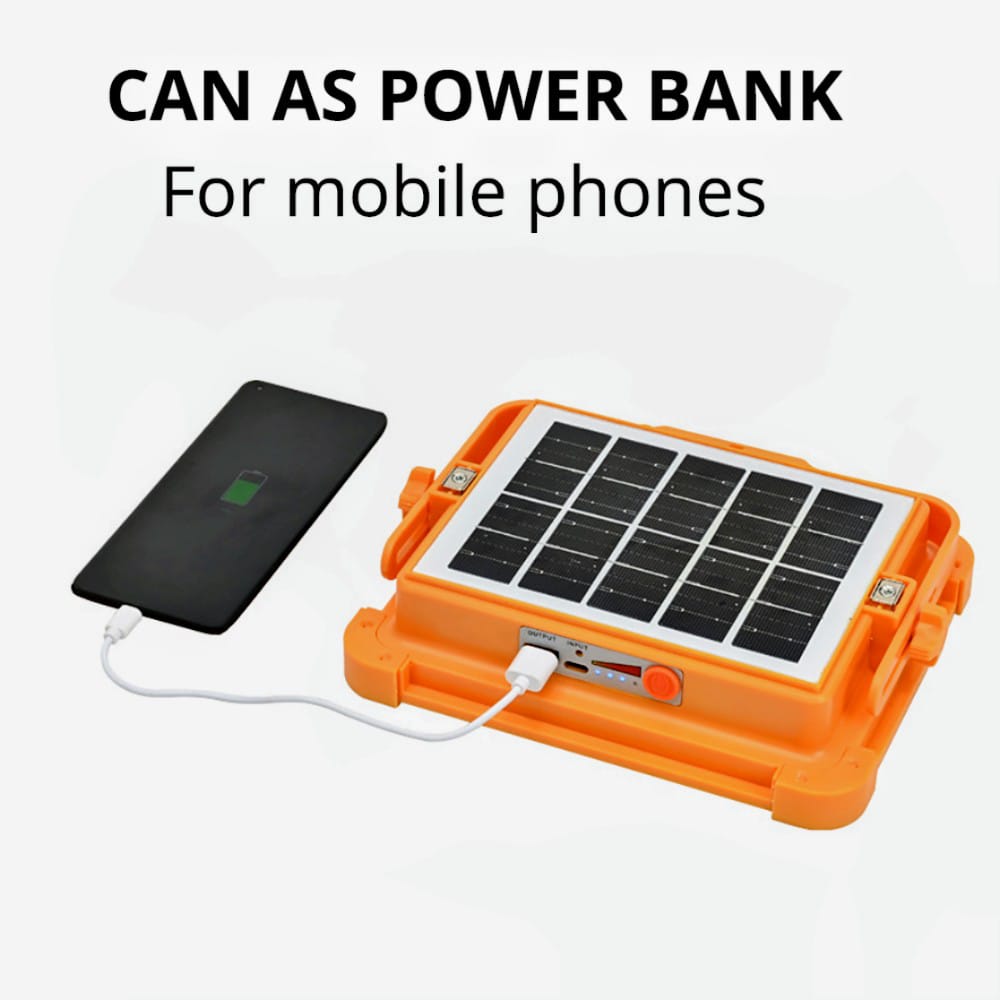 200WAT & 400WATT & 600WATT LED SOLAR LIGHT WITH 10000MAH POWER BANK & 12000MAH POWER BANK & 15000MAH POWER BANK, WITH 4 MODES (WIGHT LIGHT,GOLDENLIGHT,DEM LIGHT AND DISSCO LIGHT)